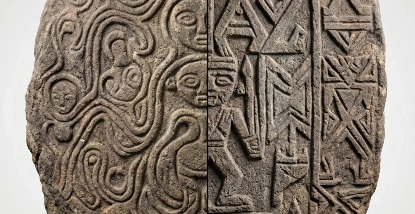 Comparaison côte à côte des styles artistiques amérindiens Arawak et Kalinago dans l'art rupestre caribéen