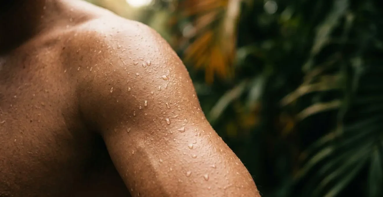 Représentation visuelle de l'effet de l'humidité sur la perception de la chaleur en climat tropical
